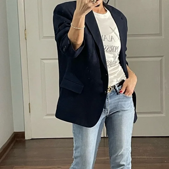 Mark Shale Union Made Vintage Navy Jacket size 14 - Picture 2 of 11